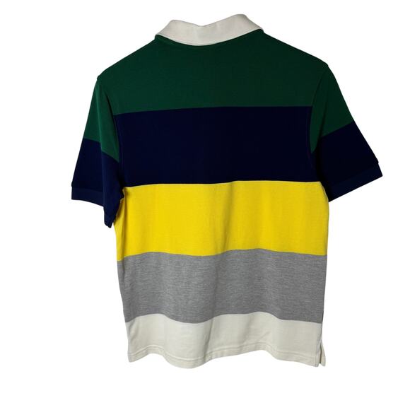 Prince Mens Striped Polo Shirt‎ Size S Multi-Color Sporty Casual Collared - Picture 2 of 7